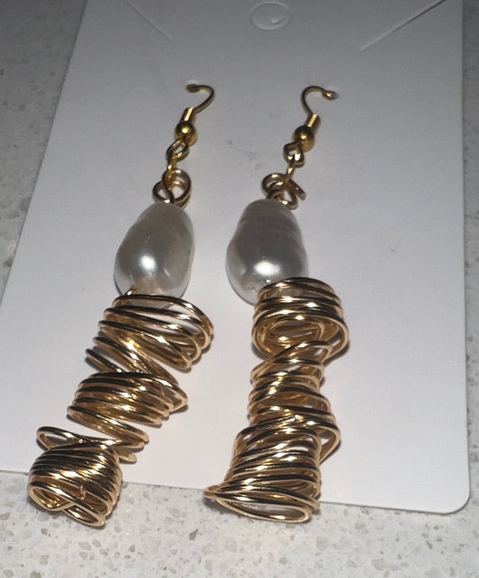 Cyclonic Drop Earrings